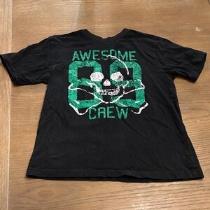 Place Black Tee with Green and White Graphic